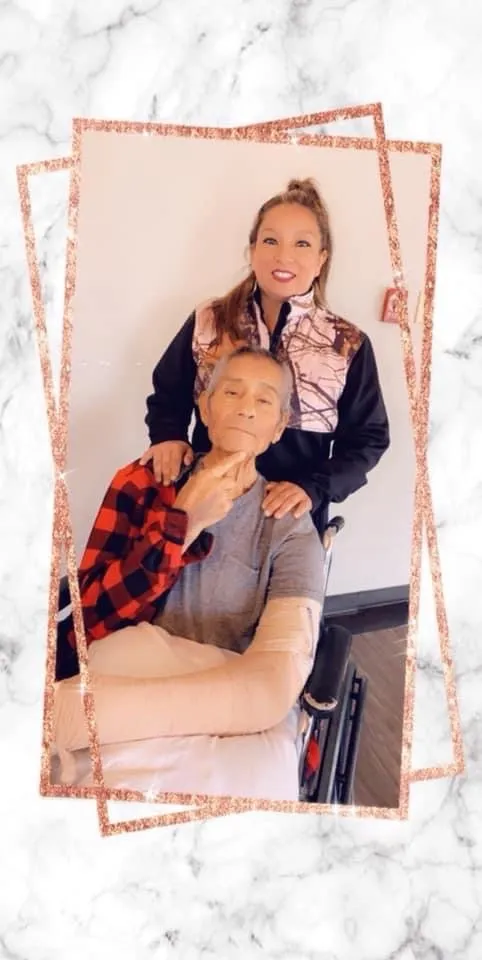 Veronica caring for a longtime client